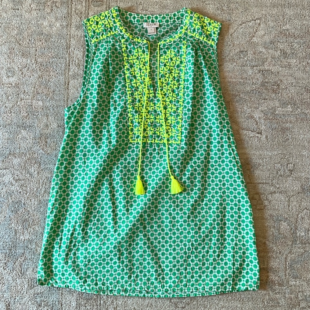 J. Crew green top, size 0